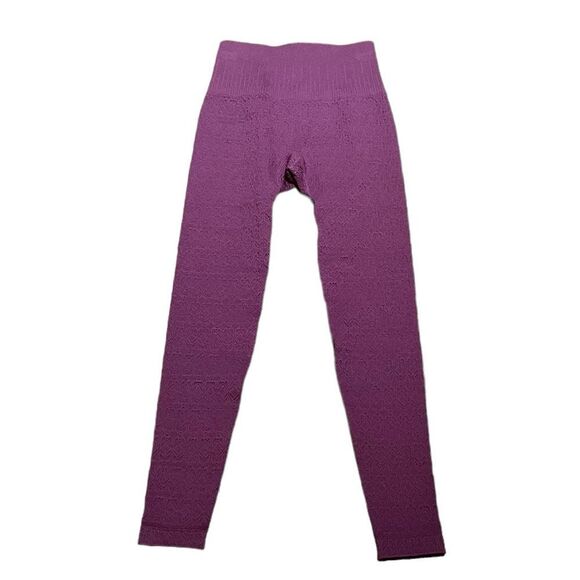 NWT JoyLab Women’s Purple 7/8 Length High-Rise Textured Leggings, Size XXS, NWT - Picture 2 of 8